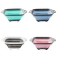 thumbnail image 2 of Wovilon Baskets Collapsible Colander Strainer With Plastic Handles Foldable Storage Basket, 2 of 7