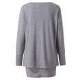 thumbnail image 5 of T-shirt à Manches Longues Asymétrique à Col Rond pour Femmes, 5 of 5