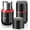 Black, variant on Herb Grinder [large capacity/fast/Electric ]-Spice Herb Coffee Grinder with Pollen Catcher/- 7.5" (Grey)