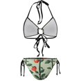 DNAGSB Whimsical Apple Trellis 906 Women Swimsuits, Triangle Bikini Set