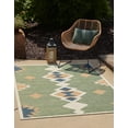 thumbnail image 2 of Rugs.com Baja Outdoor Collection Rug – 8' x 10' Green Medium Rug Perfect For Living Rooms, Large Dining Rooms, Open Floorplans, 2 of 3