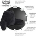 thumbnail image 4 of Husband Pillow Black, Standard+ Original Reading Pillow in Bed Rest Chair, Shredded Memory Foam Large Lounge Cushion Adult Backrest w/Arms, Comfy Back Support for Sit Sitting Up, Wash/ Removable Cover, 4 of 9