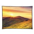 thumbnail image 1 of 77'' Portable Projector Screen HD 16:9 White 77 Inch Diagonal Projection Screen Foldable Home Theater for Wall Projection Indoors Outdoors, 1 of 7