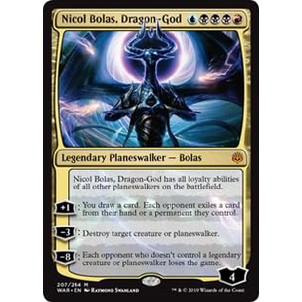 Carta coleccionable Magic The Gathering Nicol Bolas Dragon-God