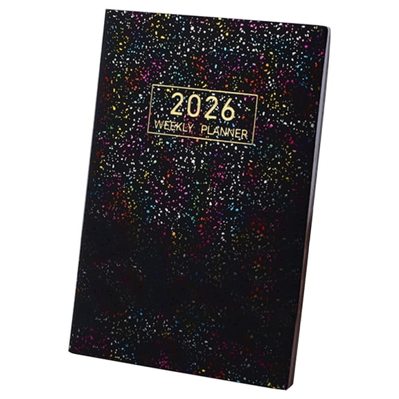 Undated Weekly and Monthly Planner, Hardcover Leather Calendar Blank Planner, Simplified To Do List Notebook with Goal & Habit Tracker Organizer, Daily Weekly Planner for Work School Home
