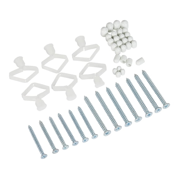 Rubbermaid Closet Rubbermaid Fasttrack Rail Mount Closet Hardware Kit - Pack of 5