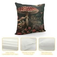 thumbnail image 4 of YINGXI Throw Pillow Cover,Mushrooms Moon and Decoration for Sofa Couch Farmhouse 22x22in, 4 of 5