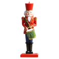 thumbnail image 2 of 2pieces Handmade Wood Handpainted Nutcracker Soldier Puppet Toy Christmas Party Collectibles Gift Soledad marioneta soldado cascanueces, 2 of 9