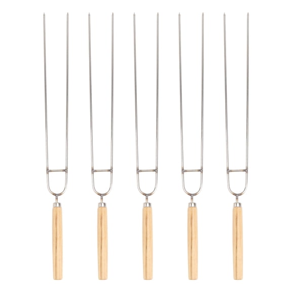 ORDDIART 5Pcs U-shaped Stainless Steel Skewers for Grilling Chicken Wings 14.6X1.2in