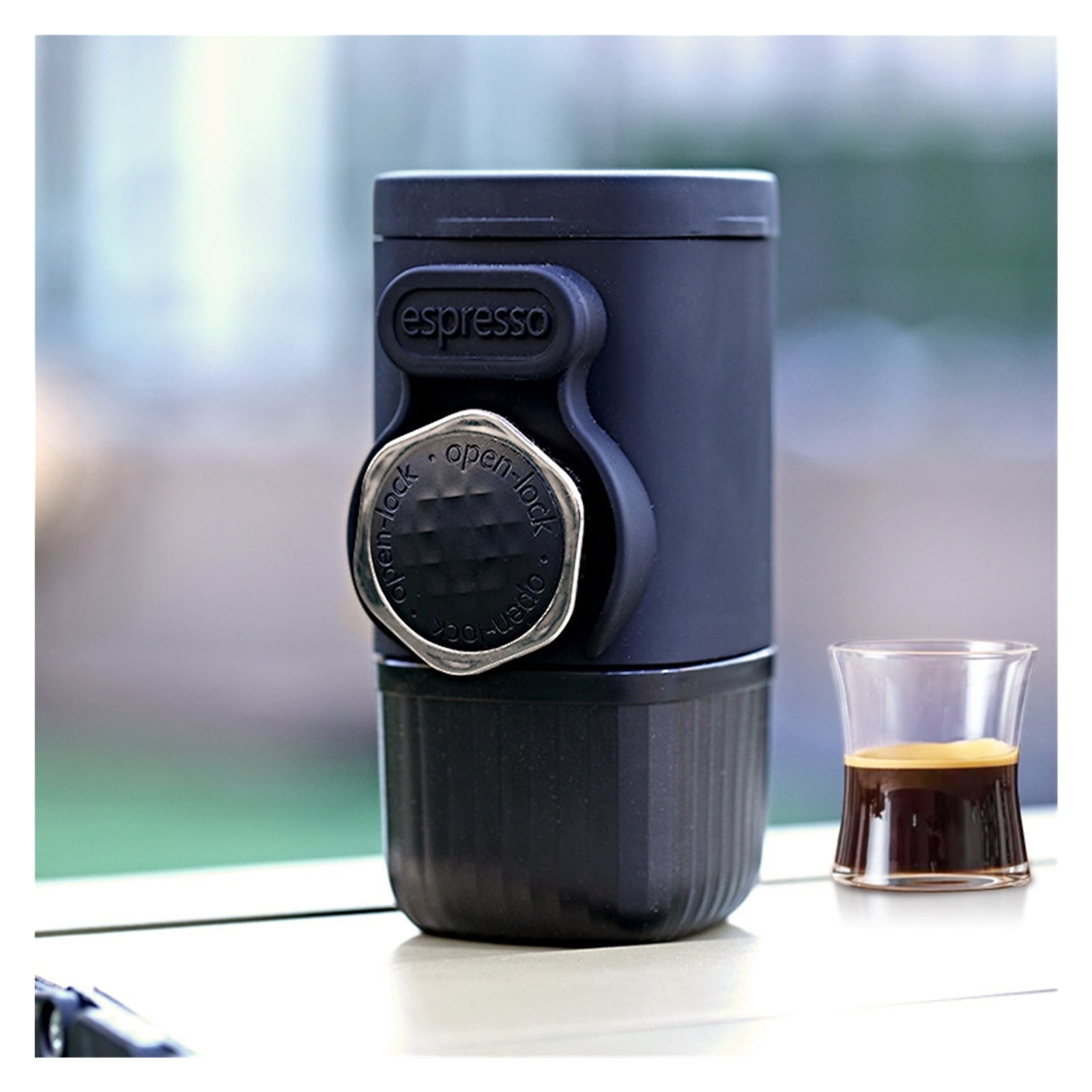 Portable Hand Pressure Coffee Machine Capsule Coffee Powder Household Travel Outdoor Small Espresso Machine