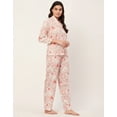 thumbnail image 3 of Moomaya Sleepwear, Printed Pajama And Shirt Set, Button-Down Loungewear 2 Pcs Nightsuit Pjs, 3 of 9