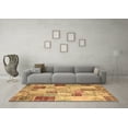 thumbnail image 3 of Ahgly Company Indoor Rectangle Patchwork Brown Transitional Area Rugs, 6' x 9', 3 of 4