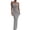 Gray square neck maxi dress a1, variant on Women Summer Square Neck Sleeveless Bodycon Maxi Dress Solid Boho Casual Long Party Dress Beach Vacation Sundresses, Pink S