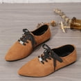 thumbnail image 5 of Willtoo Women's Pointed Toe Lace Up Flats Soft Faux Suede Casual Oxford Shoes, Comfort Low Flat Walking Dress Shoes for Daily Work, 5 of 5