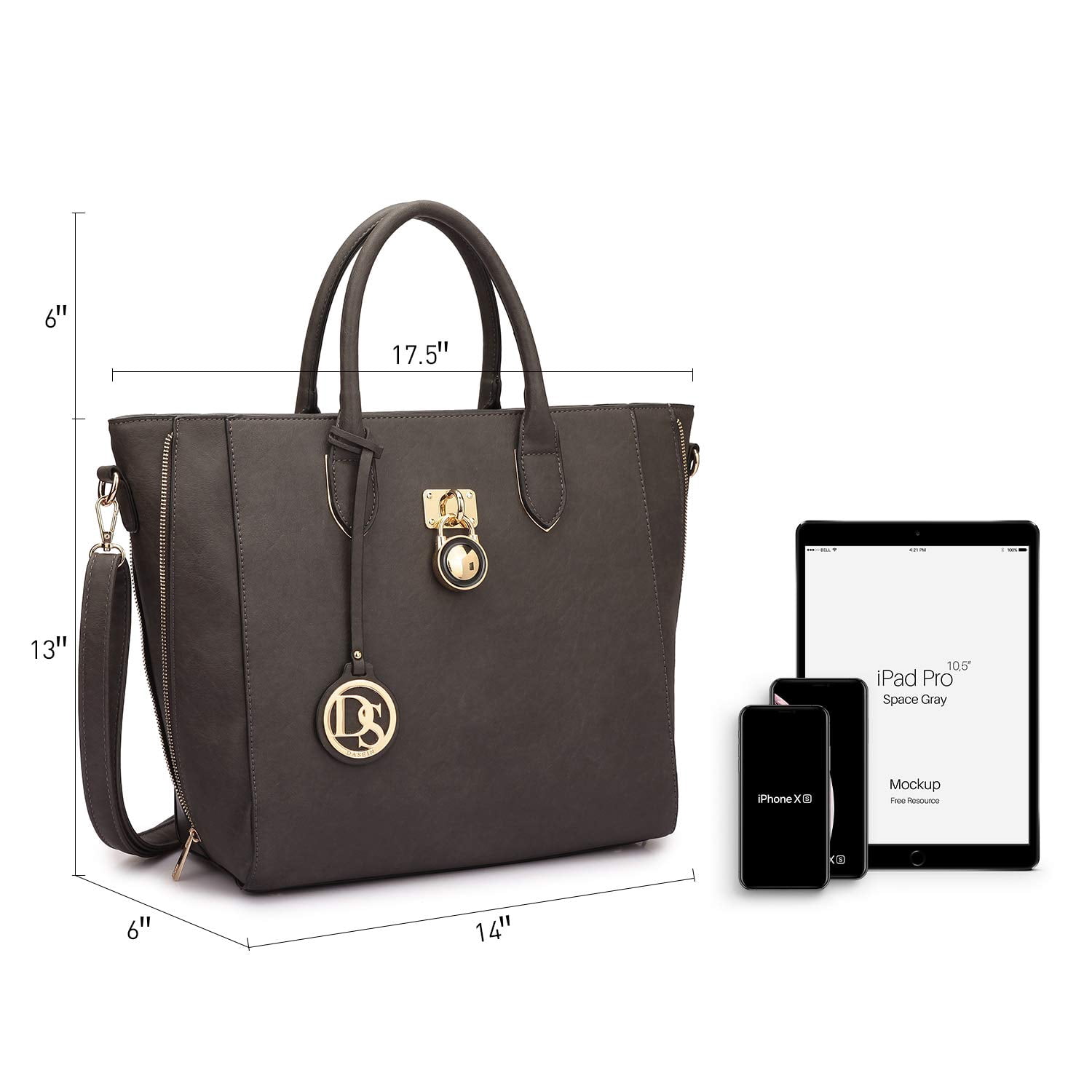 Dasein Women Handbags Purses Large Tote Shoulder Bag top Handle Satchel Bag for Work