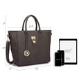 thumbnail image 5 of Dasein Women Handbags Purses Large Tote Shoulder Bag top Handle Satchel Bag for Work, 5 of 9