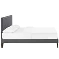 thumbnail image 4 of Modway Macie Full Fabric Platform Bed with Squared Tapered Legs in Gray, 4 of 5