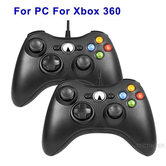 Joystick Gamepad de vibración con cable USB para controlador de PC para Windows 7/8/10 no para Xbox 360 Joypad con alta calidad Tan Jianjun unisex