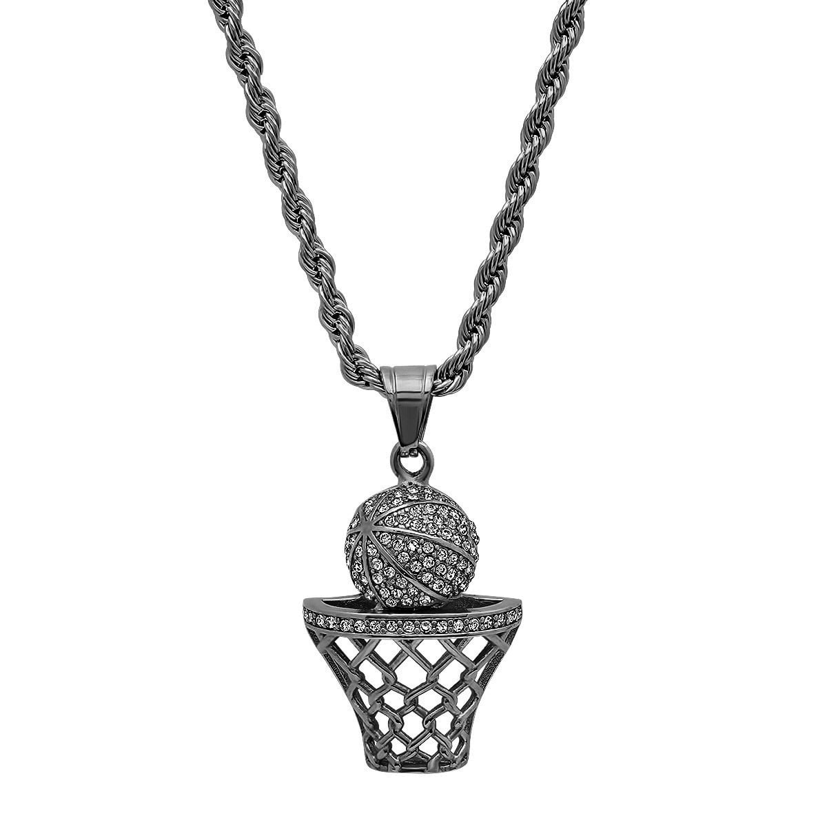 SteelTime Men s 18K Black Ion Plated Stainless Steel Basketball