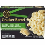 Cracker Barrel Sharp White Cheddar Macaroni and Cheese Dinner (Pack of 2)