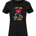 thumbnail image 3 of Instant Message - Inspiration - You Are Worthy Of Love - Women's Any Way Dress, 3 of 7