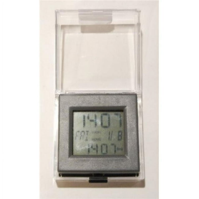Jiallo 11707 Dual Time Alarm Clock, Grey