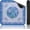 Blue, variant on American Mahjong Learning Mat (33” x 33”) with Black Carrying Bag, Anti-Slip, Noise-Reducing Mahjong Mat for Table