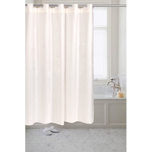 Carnation Home Fashions Pre Hooked Single Shower Curtain Walmart Com Walmart Com