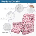 thumbnail image 5 of HELLHERO High Stretch 4 Pack Recliner Chair Covers with Side Pocket, Polyester Spandex Washable Recliner Chair Slipcover for Kids and Pets, Pink Leopard Print, 5 of 8