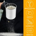 thumbnail image 3 of Stainless Steel Flour Sifter Versatile Baking Flour Sifter Solid Hand Crank Flour Sifter Kit Easy to Use Flour Sifter Cup Set High Efficient Flour Sifter Baking Tool Kit for Kitchens, 3 of 11