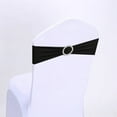 thumbnail image 4 of Stretch Chair Sashes and Bows for Wedding Decorations, Universal Elastic Spandex Chair Cover Bands with Rhinestone Buckle Bowknot, Banquet Party Ceremony Reception Chair Ties, 4 of 5