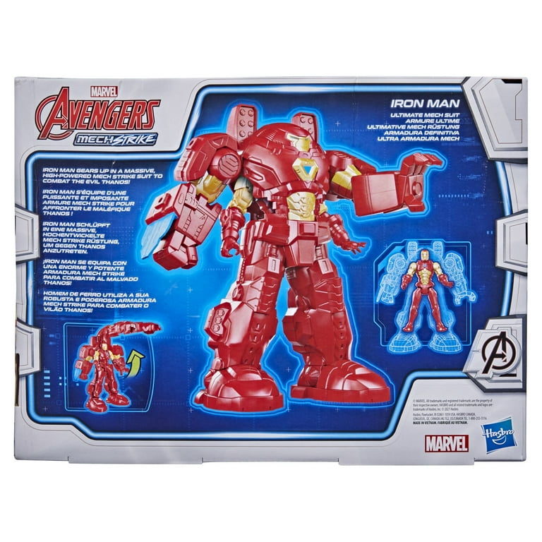Marvel Avengers: Mech Strike Iron Man Kids Toy Action Figure for