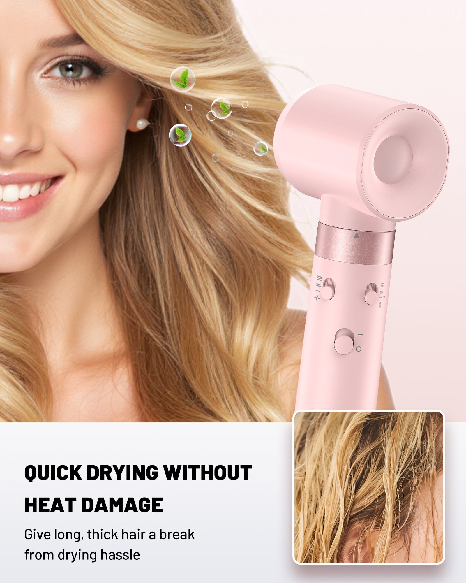 5 in 1 Hair Dryer Brush with Fast Drying Blow Dryer & Travel Bag