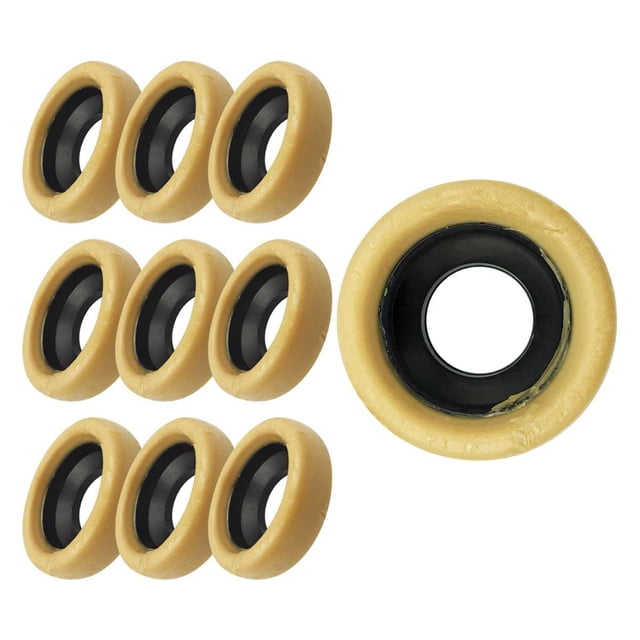 Cuello De Cera Con Guia De Plastico Para Inodoro 10 Piezas amarillo Con guía