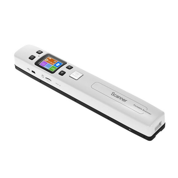 MesaSe Portable Handheld Wand Document/ Book/ Images Scanner 1050DPI Resolution High Speed Scanning A4 Size JPEG/ PDF Format Colorful LCD Display for Office Business Reciepts