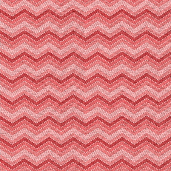 Ahgly Company Indoor Square Patterned Light Coral Pink Area Rugs, 7' Square