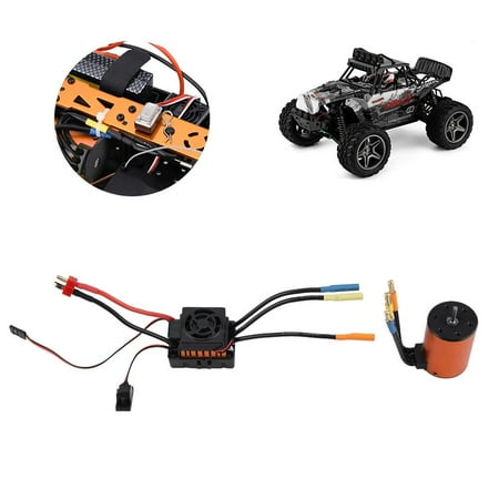 Scale Brushless Motor - HURRISE Waterproof Brushless Motor Set 3650 3500KV Motor With 60A ESC For 1/10 Scale RC Car,Brushless Motor, RC Brushless Set