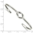 thumbnail image 5 of Sterling Silver Knot White Bangle Bracelet, 5 of 5