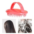 thumbnail image 4 of Cepillo de champú masajeador de cuero cabelludo shamjiam duradero con cerdas suaves ROJO, 4 of 7