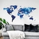 thumbnail image 1 of Calcomanías de pared con mapa del mundo azul, pegatinas de pared para dormitorio, sala de estar, TV, puerta, murales decorativos (mapa del mundo), 1 of 5