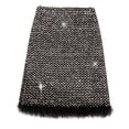 thumbnail image 3 of Women's High Waist Sequin Wrap Skirt Fall Winter Stretchy Slim Fit Fringe Midi Skirt Tennis Skirt for Women Skirt Women Mobile Home Skirting Panels Crop Top And Skirt Set for Women Skirt Shorts Anime, 3 of 3