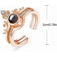 thumbnail image 3 of IFENG Couple Rings Zircon I Love You Wedding Rhinestone Opening 100 Languages, 3 of 4