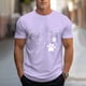 thumbnail image 1 of Tops para hombre, blusas y camisas de cuello redondo y manga corta para hombre, blusas casuales de cuello redondo con estampado de moda para hombre, blusas de cuello redondo y manga corta, camisas par, 1 of 6