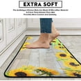 thumbnail image 4 of Sunflower Kitchen Rugs and Mats Set of 2 Pieces Washable Non-Slip Backing Anti Fatigue Kitchen Mat Microfiber Kitchen Runner Rugs for Home Kitchen 17"x47.2"+17"x23.6", 4 of 5