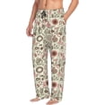 thumbnail image 3 of Kdxio Squirrel In The Forest Print Men's Sleep Pajama Pant Lounge Pants with Pockets, 3 of 8