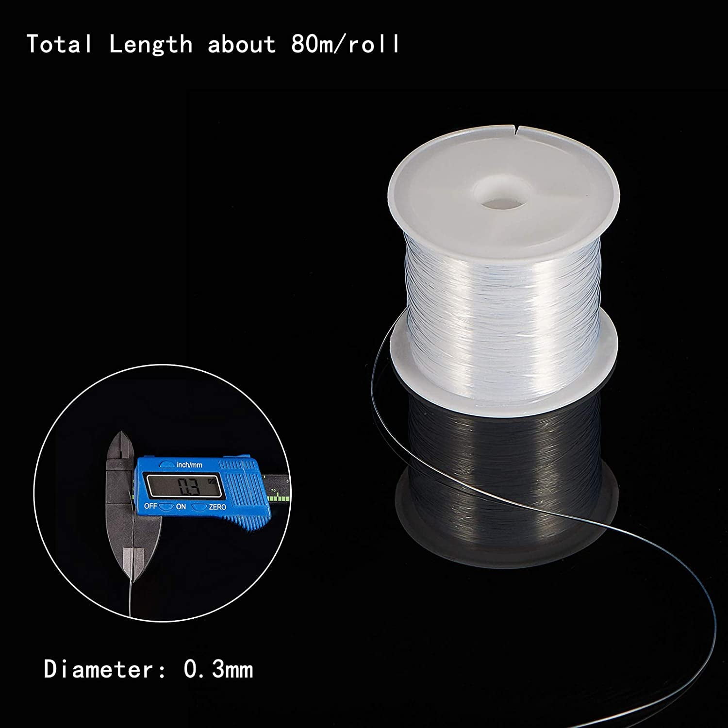 0.2/0.25/0.3mm Clear Beads Making Cord Crystal Nylon Cord String
