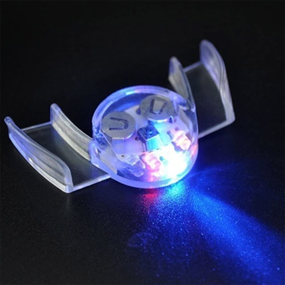 LED Flashing Teeth Sandistore 1PC Flashing LED Light Up Mouth Braces Glow Teeth for Halloween Party Rave 