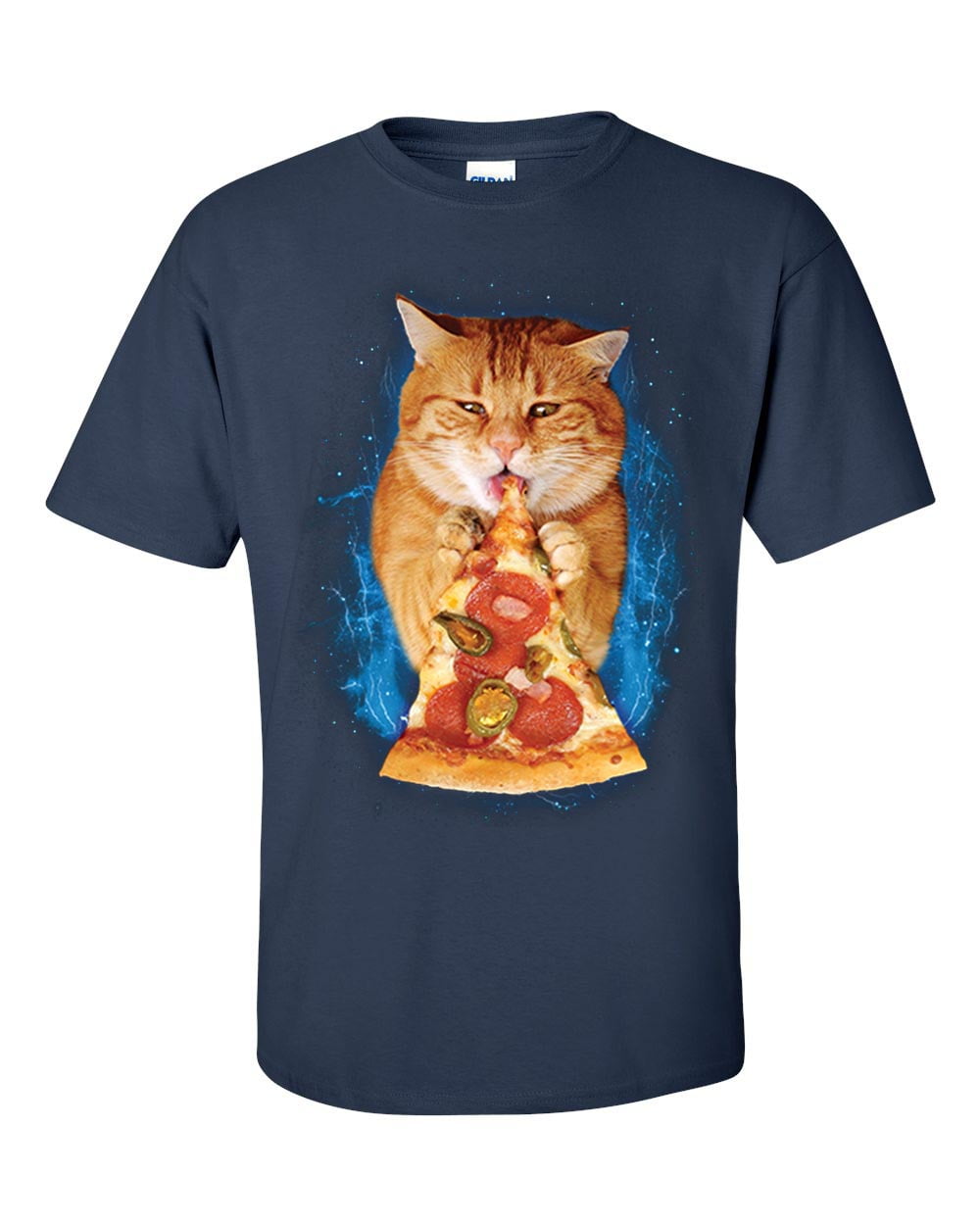 Space Cat Pizza T-shirt Unisex, Funny Design, Kuwait Ubuy