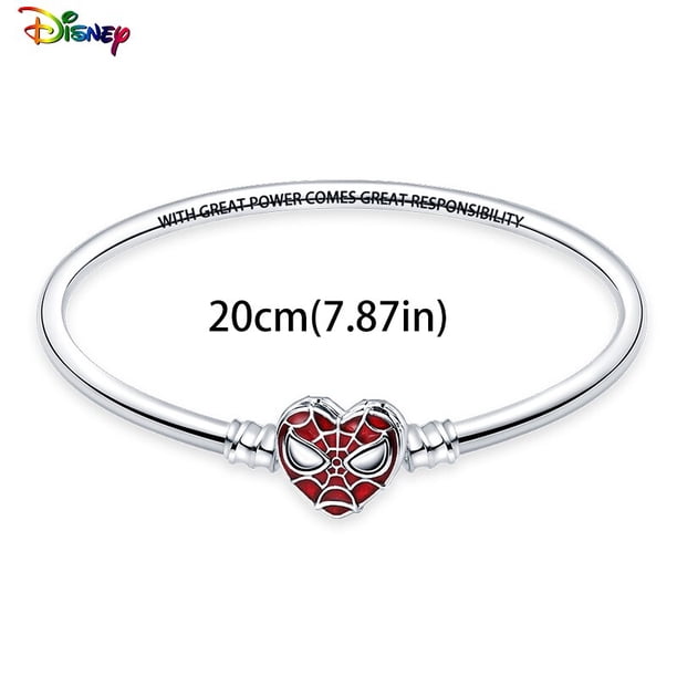 Disney 925 Sterling Silver Spider Man Star Wars Mickey Charms Bead Fit Pandora 925 Original Bracelet For Birthday Jewelry Making Gao Jinjia LED