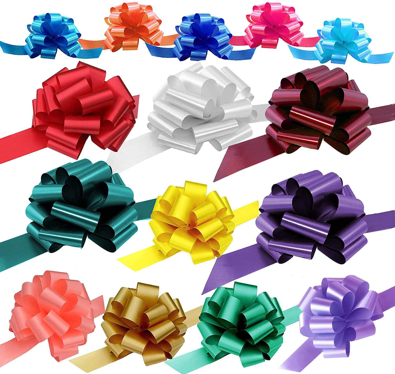NEW Berwick 40 Count Gift Bows Blue Silver Green Red purple Gold 3 Sizes 